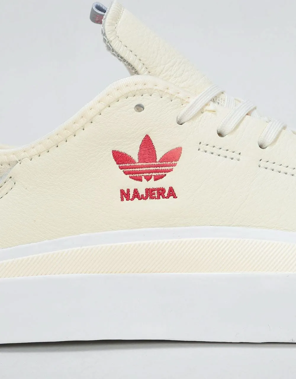 adidas Sabalo x Diego Skate Shoes - Cream/White/White/Powder Red