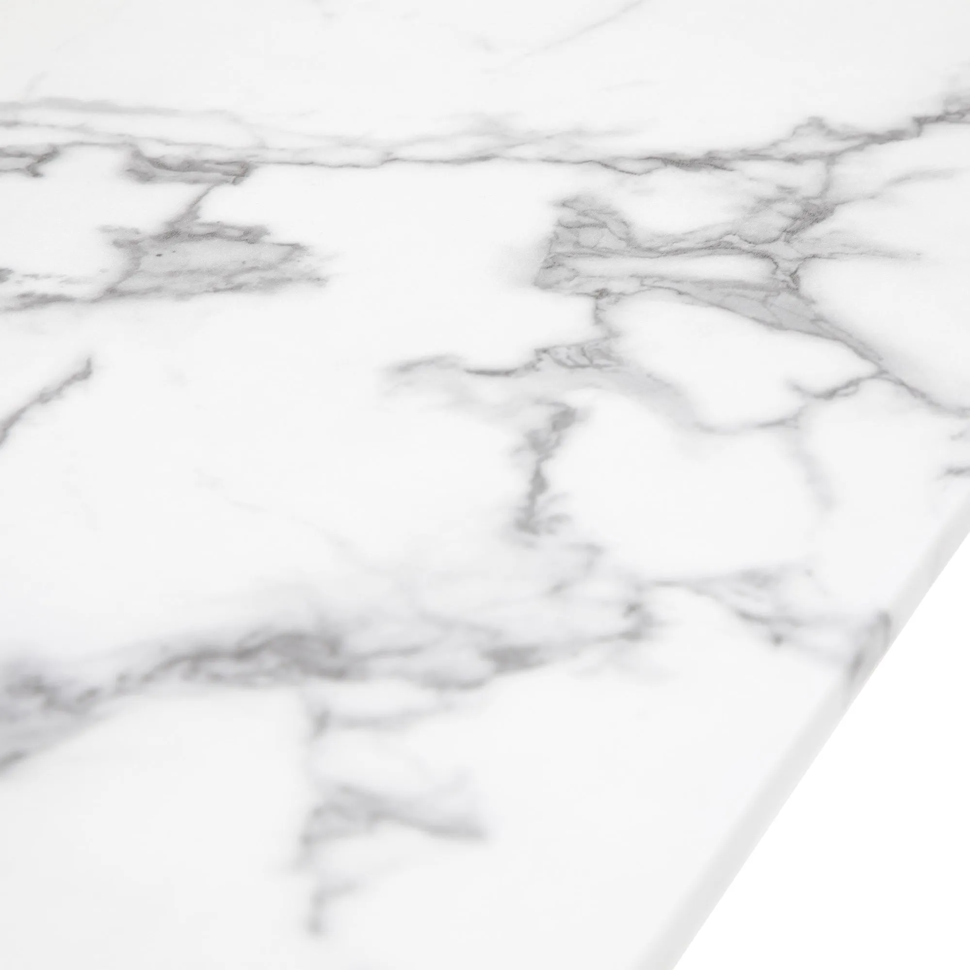 Amos Evans Dining Table White Effect