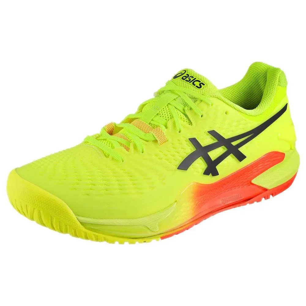ASICS MEN'S GEL-RESOLUTION 9-PARIS (SAFETY YELLOW/BLACK)