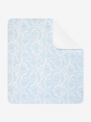 Baby Boys Barocco Logo Blanket in Blue