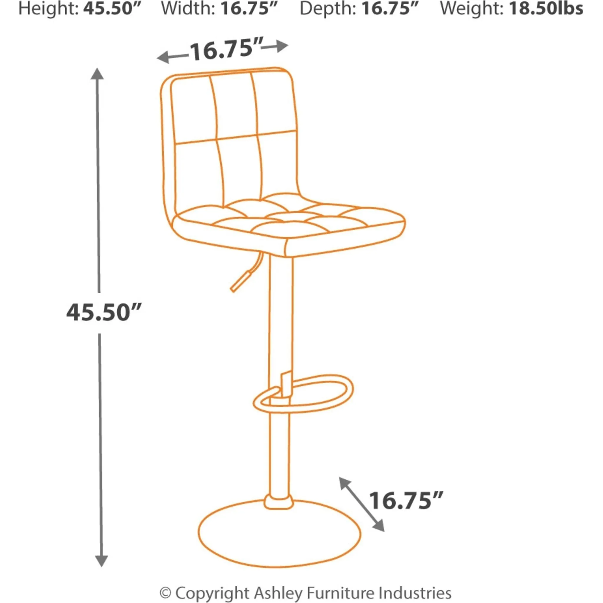 Bellatier Adjustable Height Stool