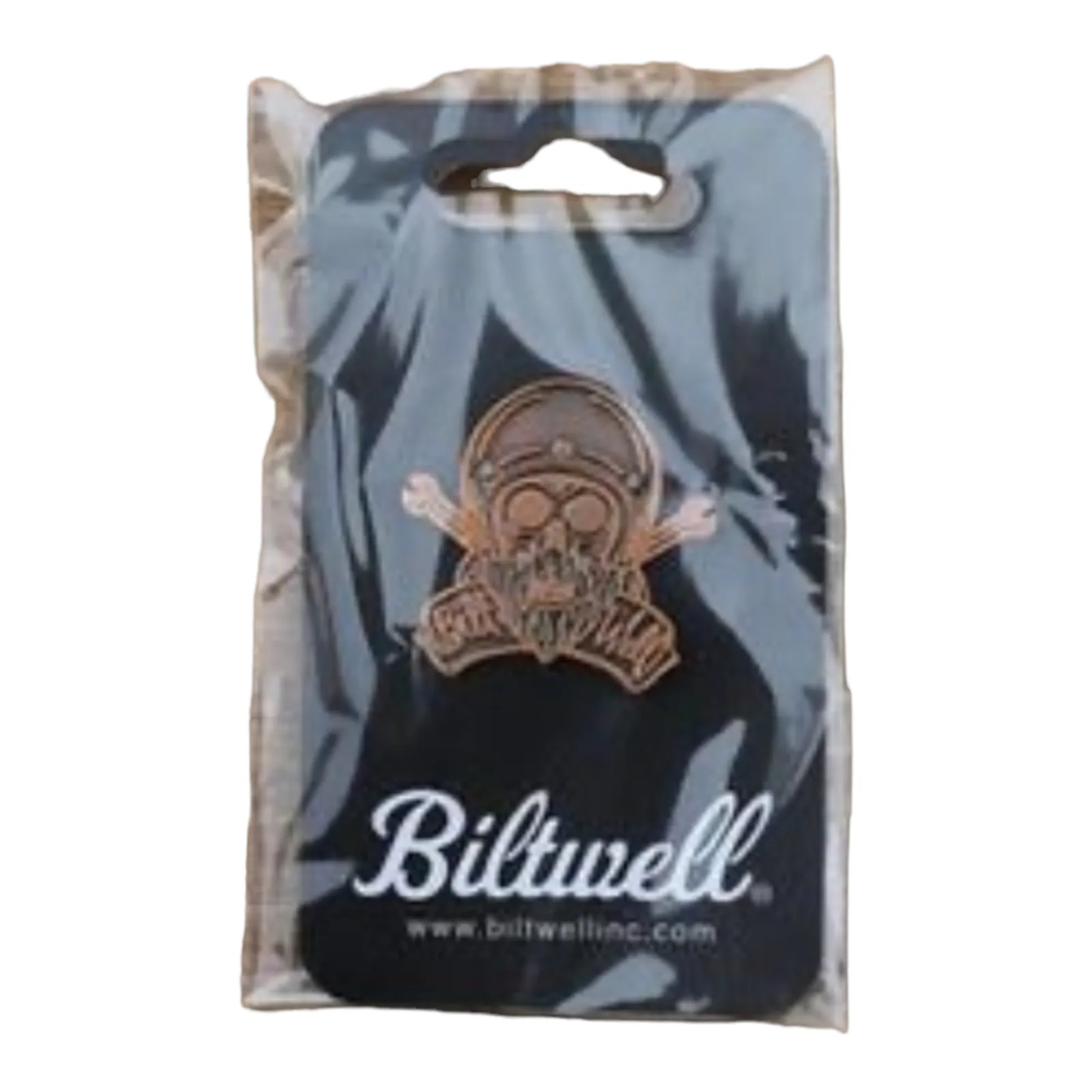 Biltwell Enamel Pin - Skull Bronze