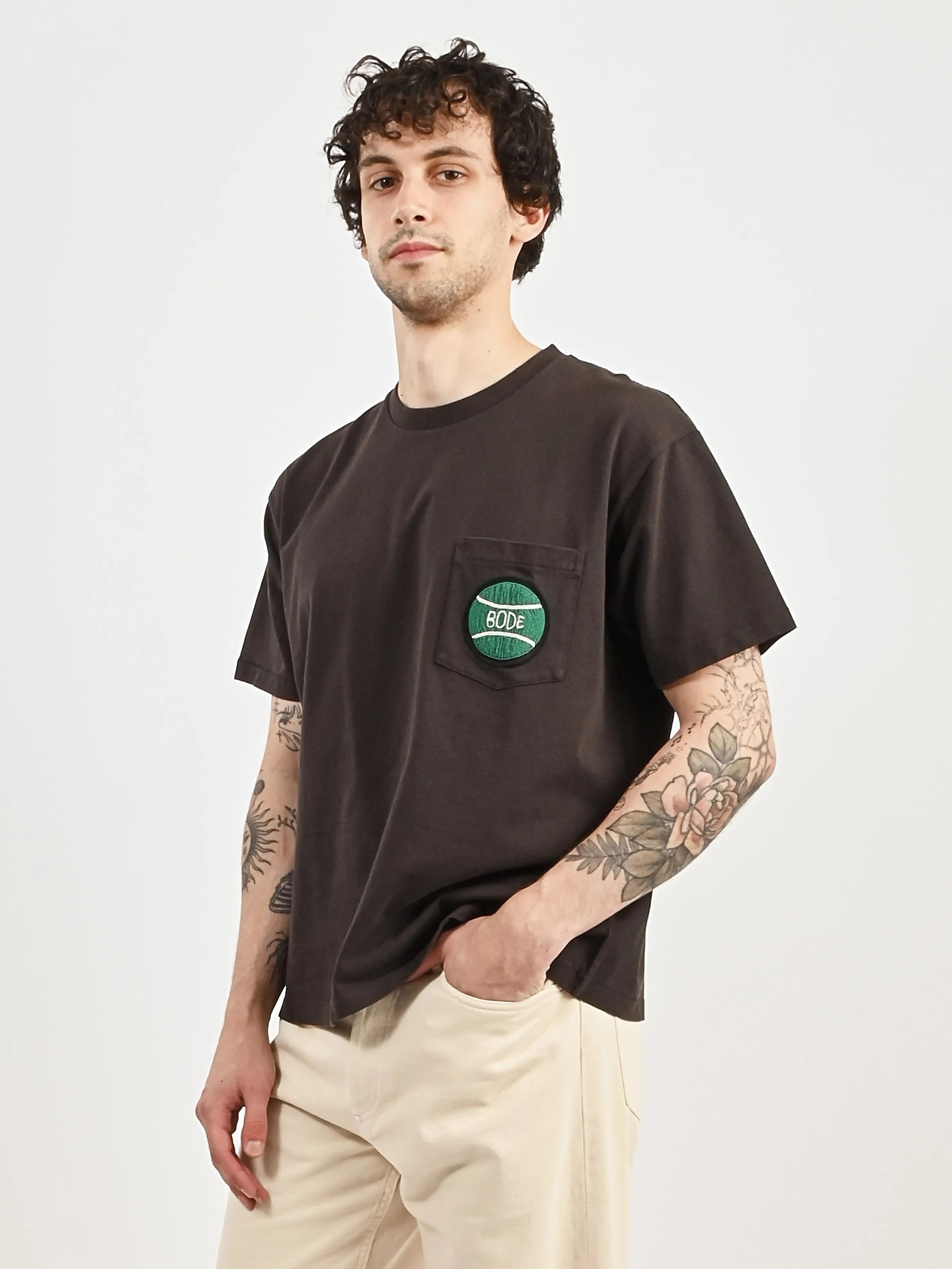 Black Game Point Pocket Tee