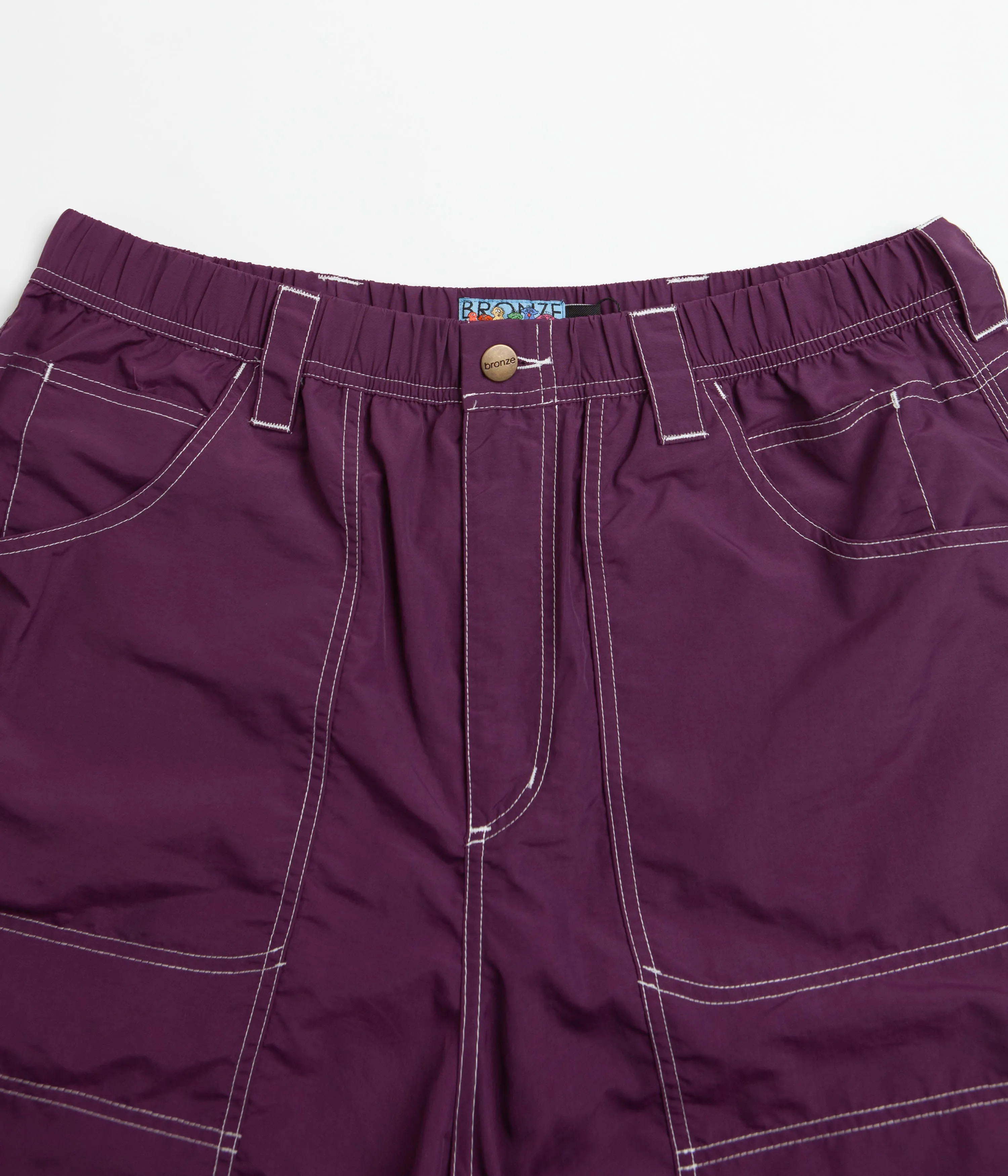 Bronze 56K Double Knee Shorts - Eggplant