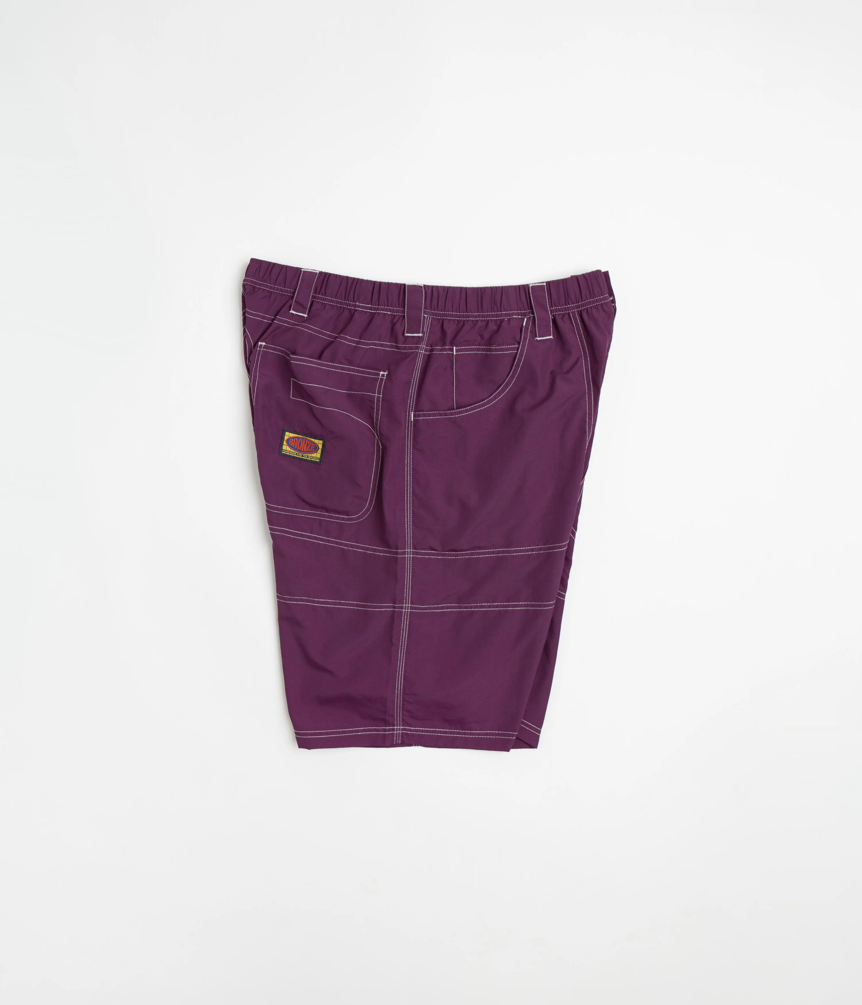 Bronze 56K Double Knee Shorts - Eggplant