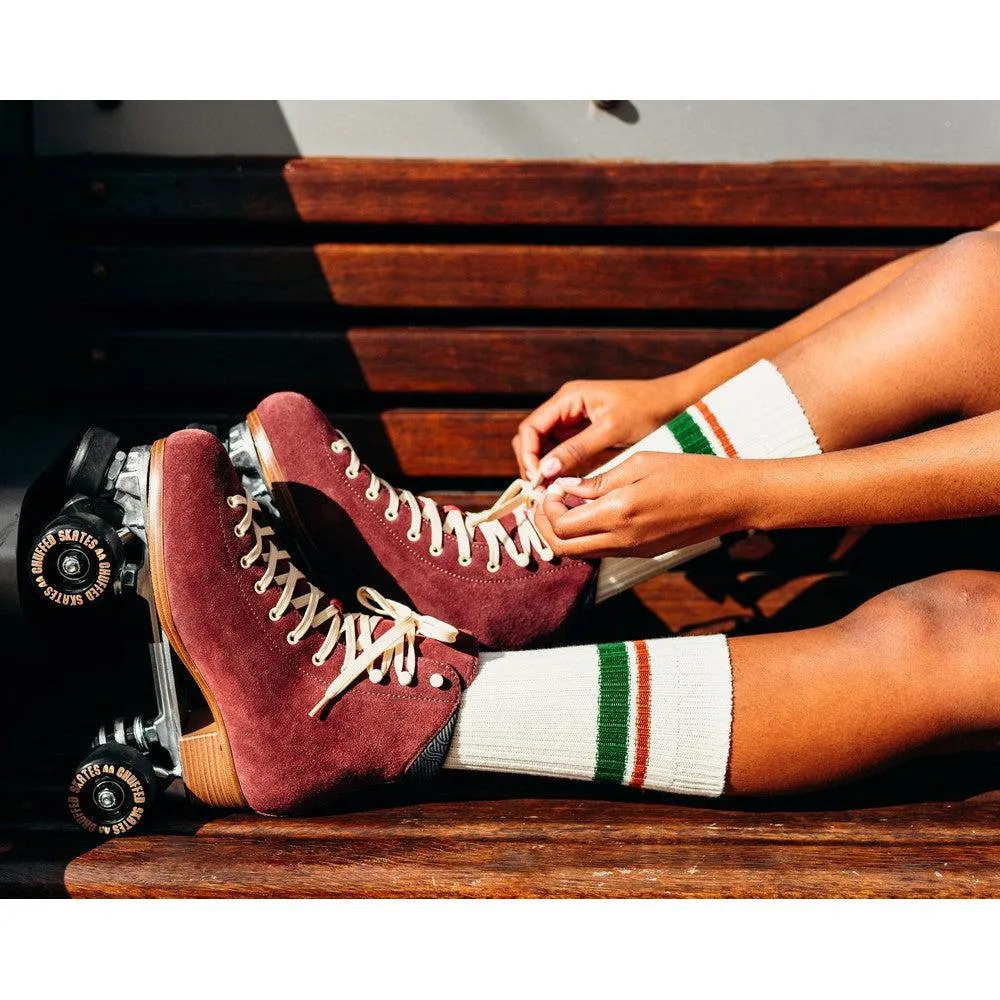 Chuffed Wanderer Burgundy Roller Skates