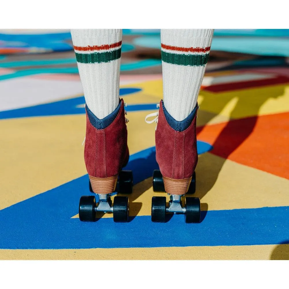 Chuffed Wanderer Burgundy Roller Skates