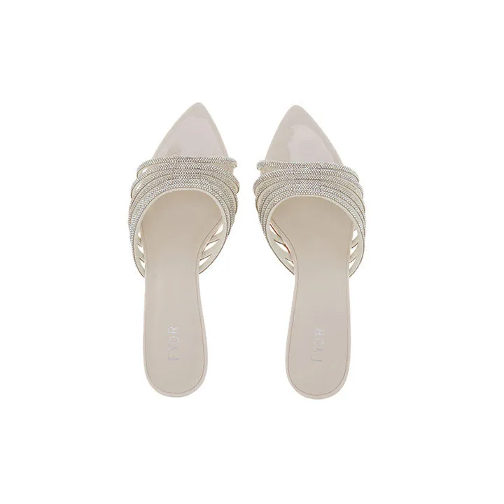 Diamante Strap Mule Sandal BDV 080