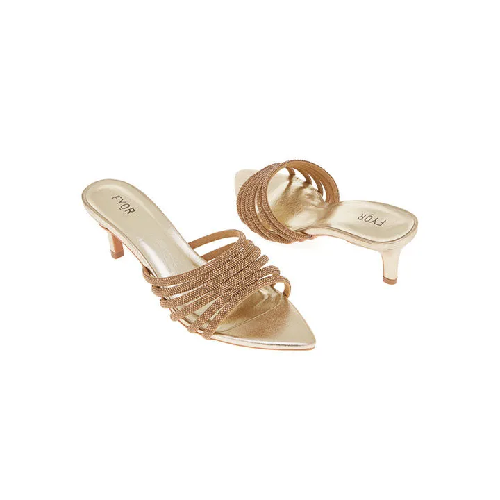 Diamante Strap Mule Sandal BDV 080