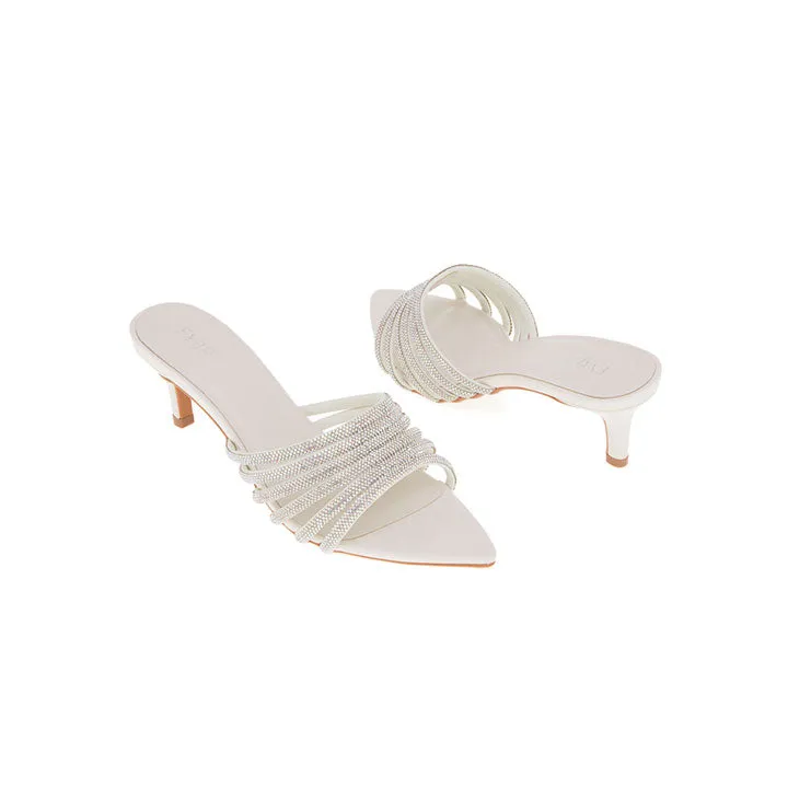 Diamante Strap Mule Sandal BDV 080
