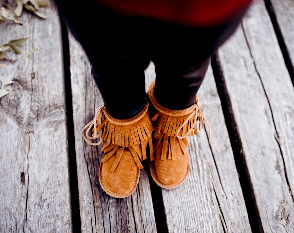 Double Fringe Boot - Moab Suede
