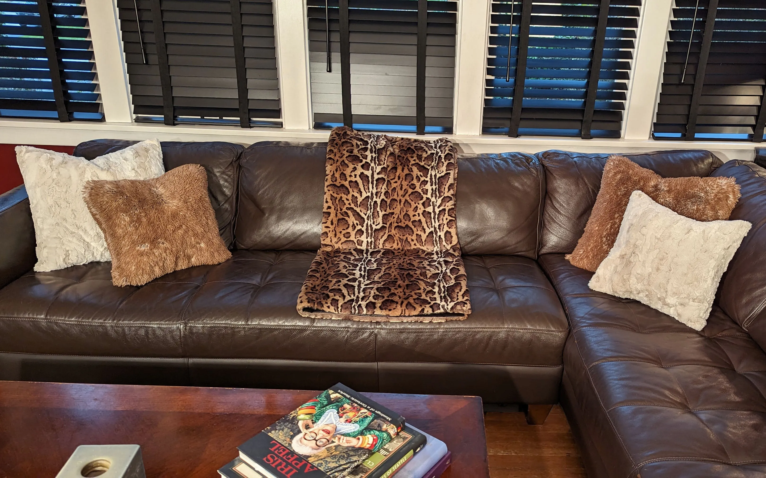 Faux Fur Throws - Tissavel Faux Fur in Ocelot