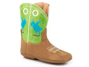 INFANT BOYS BURNISH TAN LEATHER VAMP