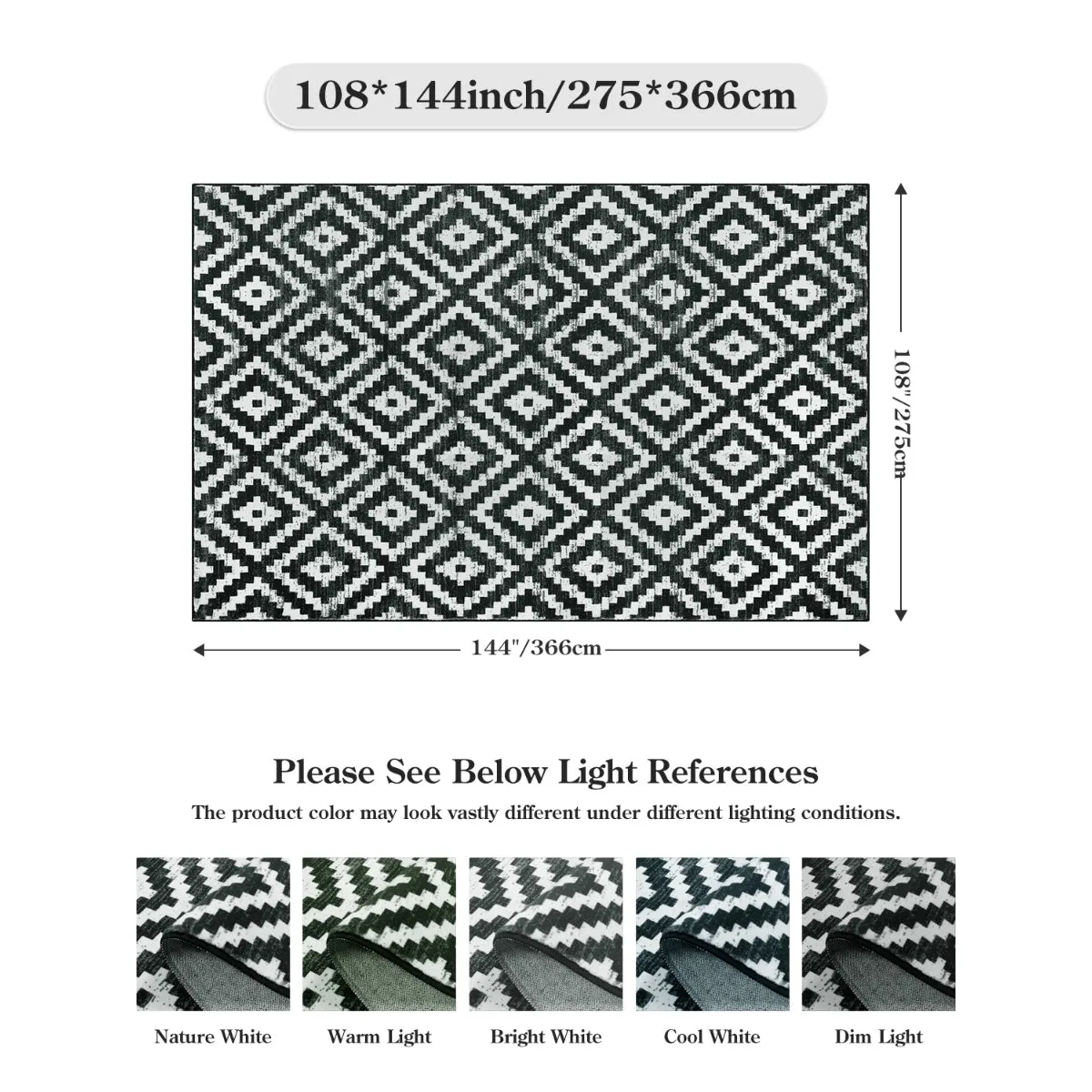 Joanne Modern Moroccan Geometric Kilim Black Rug