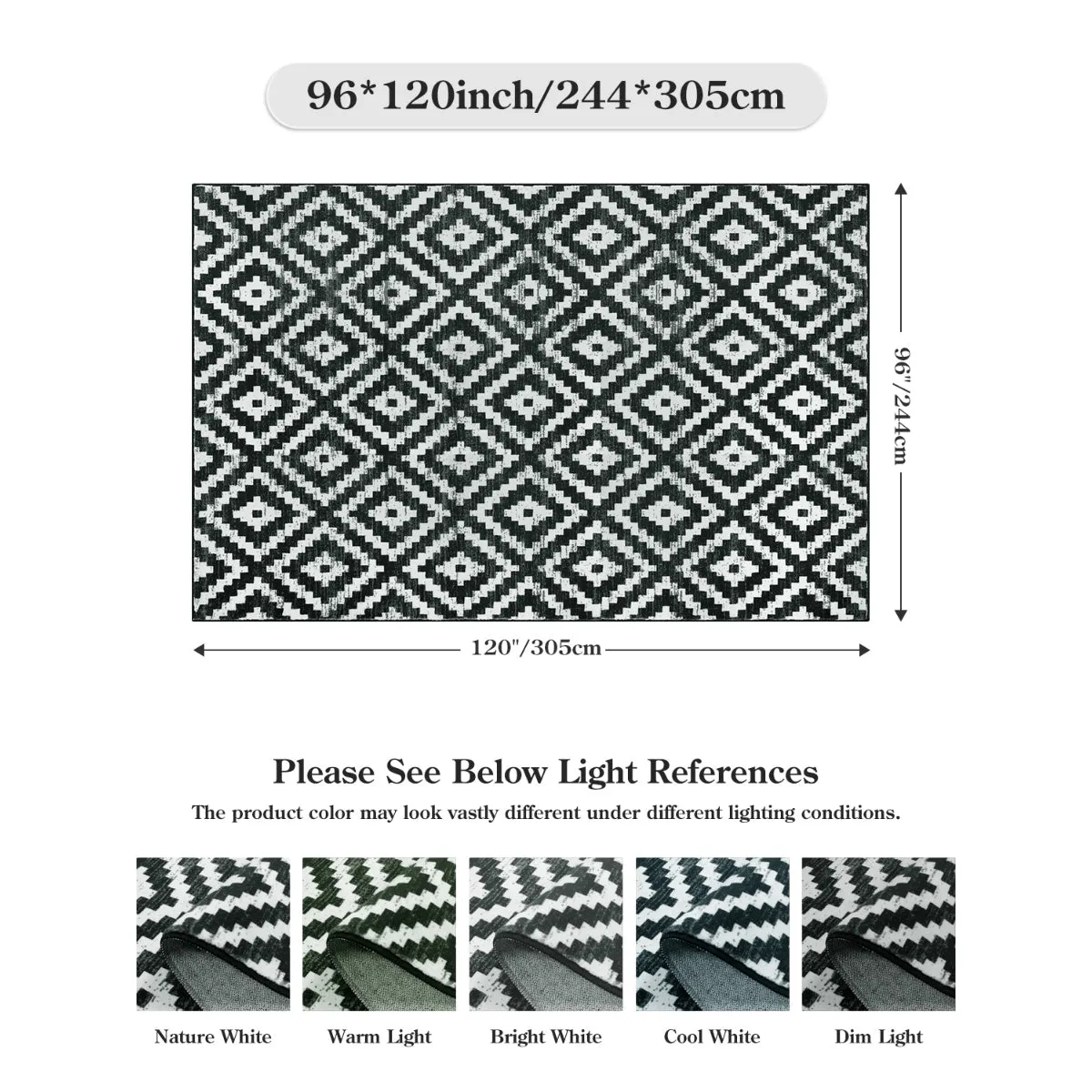 Joanne Modern Moroccan Geometric Kilim Black Rug