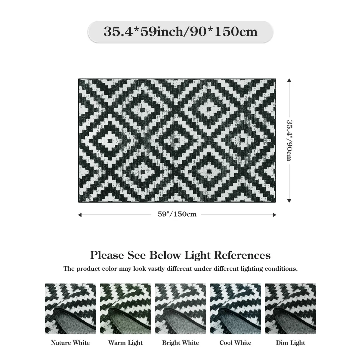 Joanne Modern Moroccan Geometric Kilim Black Rug