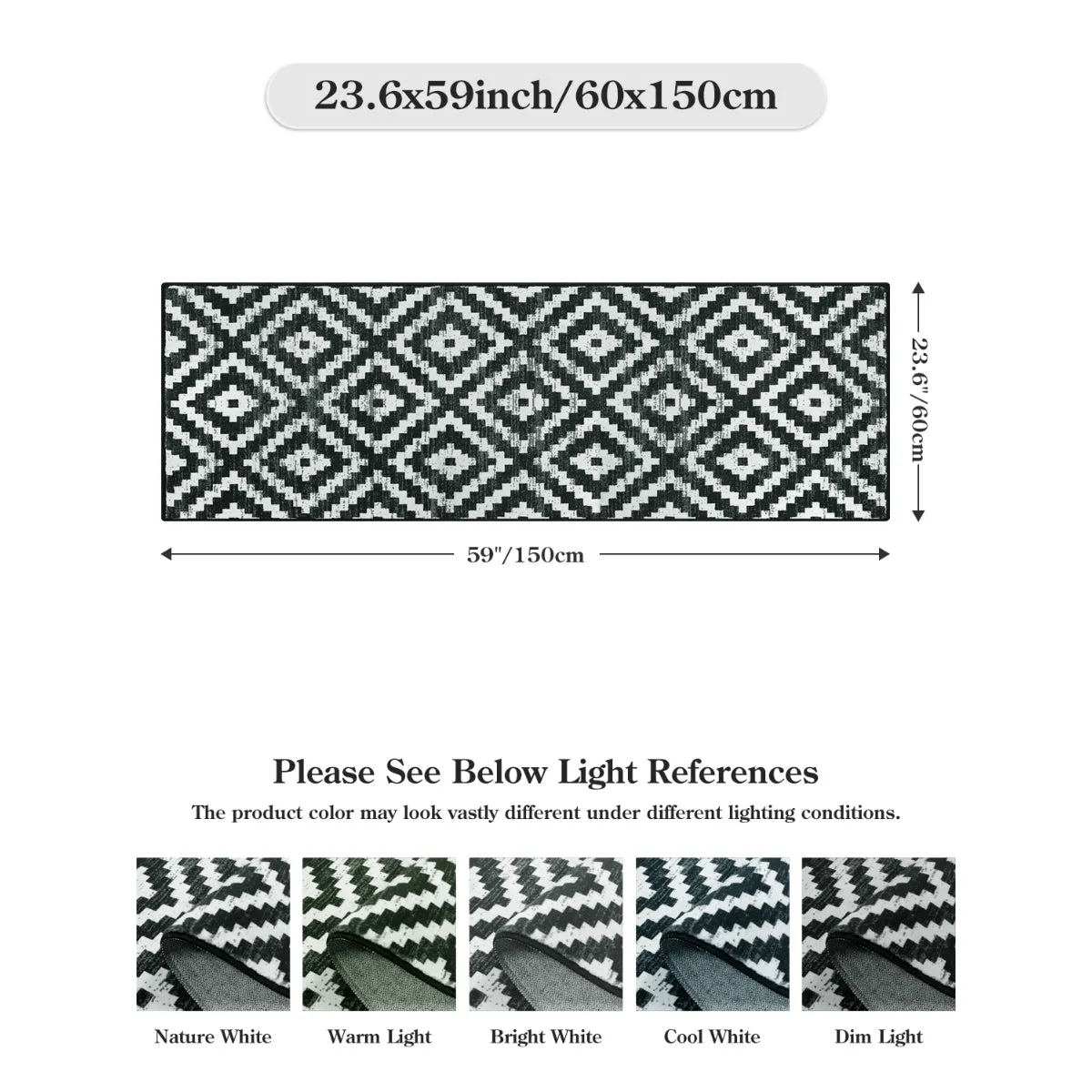 Joanne Modern Moroccan Geometric Kilim Black Rug