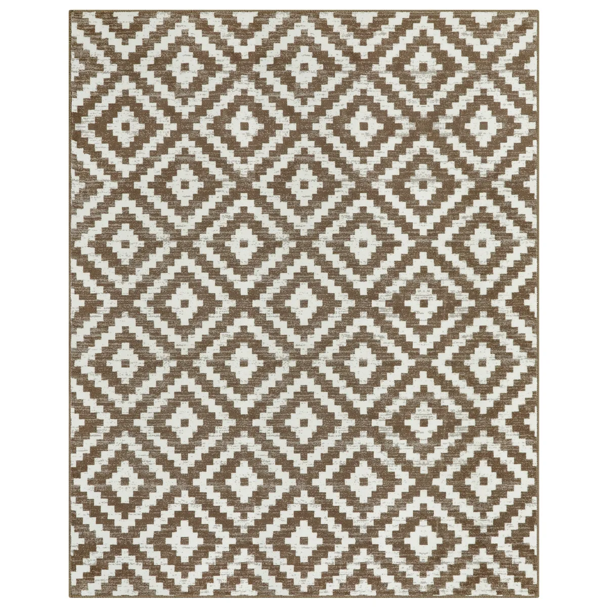 Joanne Modern Moroccan Geometric Kilim Khaki Rug