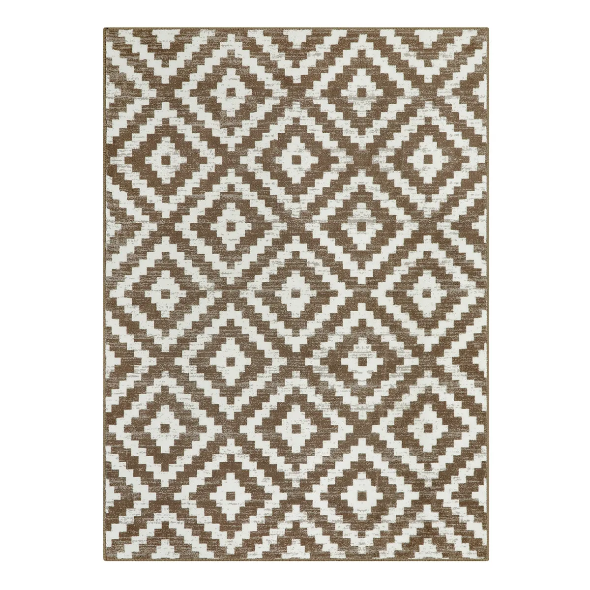 Joanne Modern Moroccan Geometric Kilim Khaki Rug