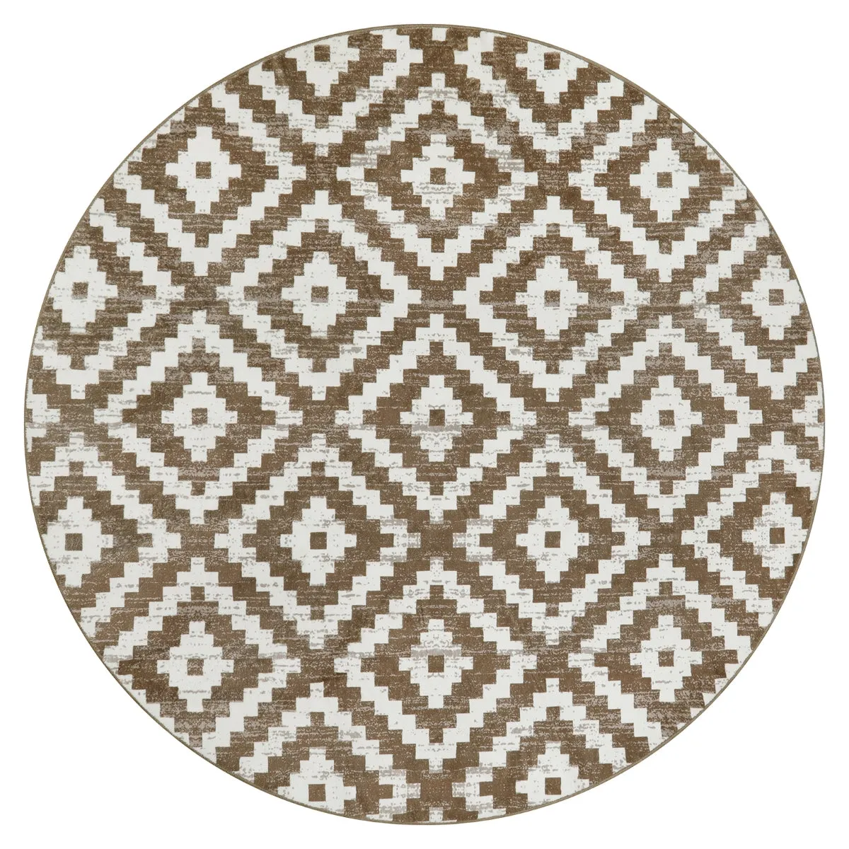 Joanne Modern Moroccan Geometric Kilim Khaki Rug