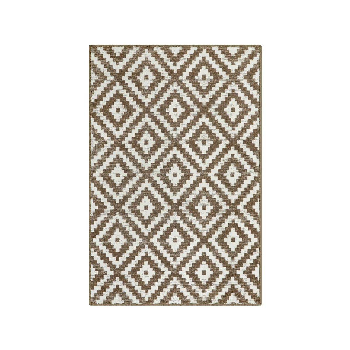 Joanne Modern Moroccan Geometric Kilim Khaki Rug