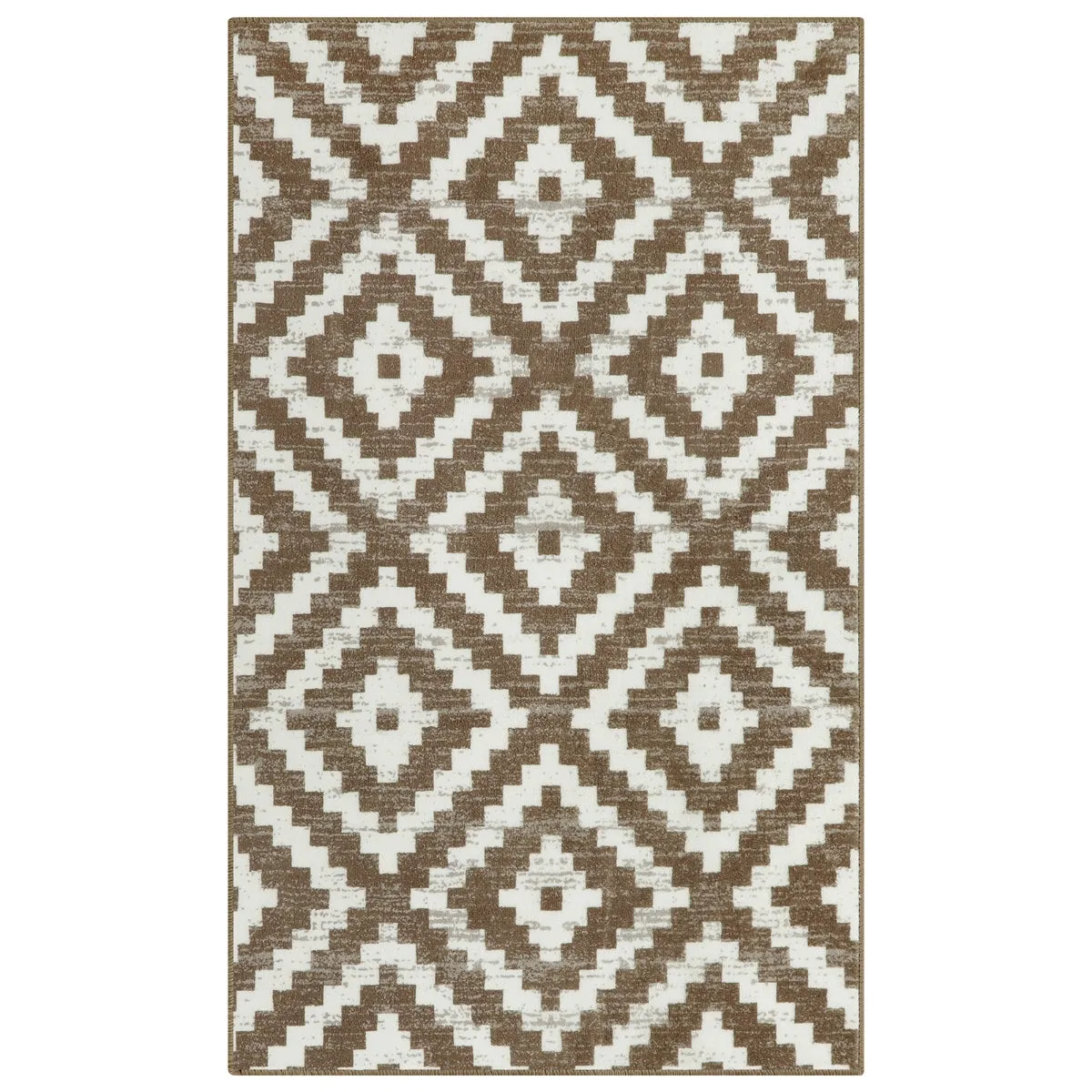 Joanne Modern Moroccan Geometric Kilim Khaki Rug