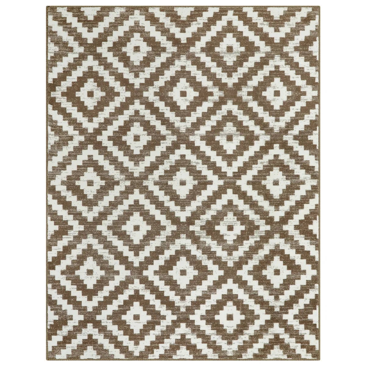 Joanne Modern Moroccan Geometric Kilim Khaki Rug