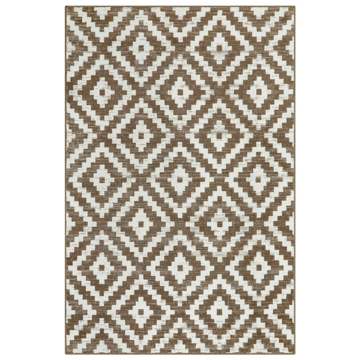 Joanne Modern Moroccan Geometric Kilim Khaki Rug