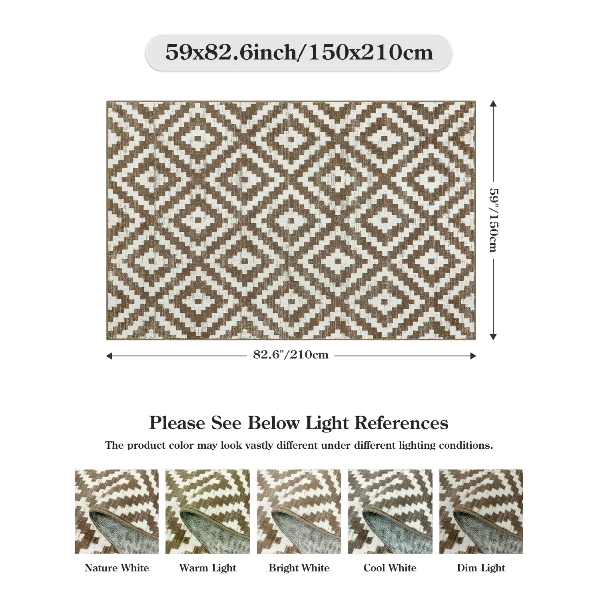 Joanne Modern Moroccan Geometric Kilim Khaki Rug
