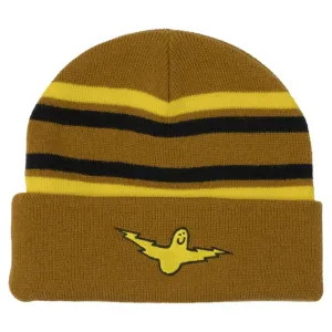 Krooked Bird Lightening Cuff Beanie Tan/Yllw/Blk
