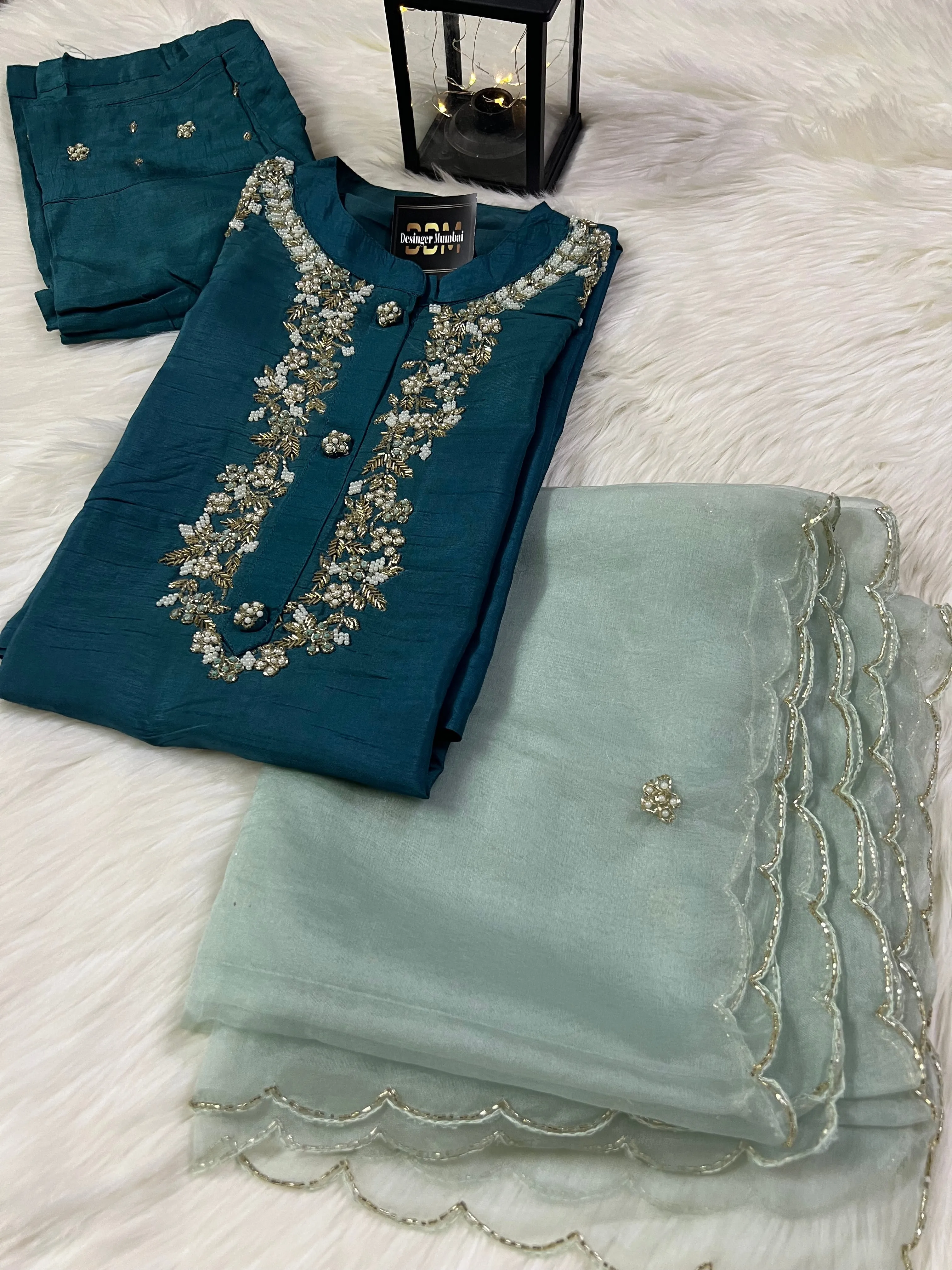 Maslin Designer Embroidery with Zardosi