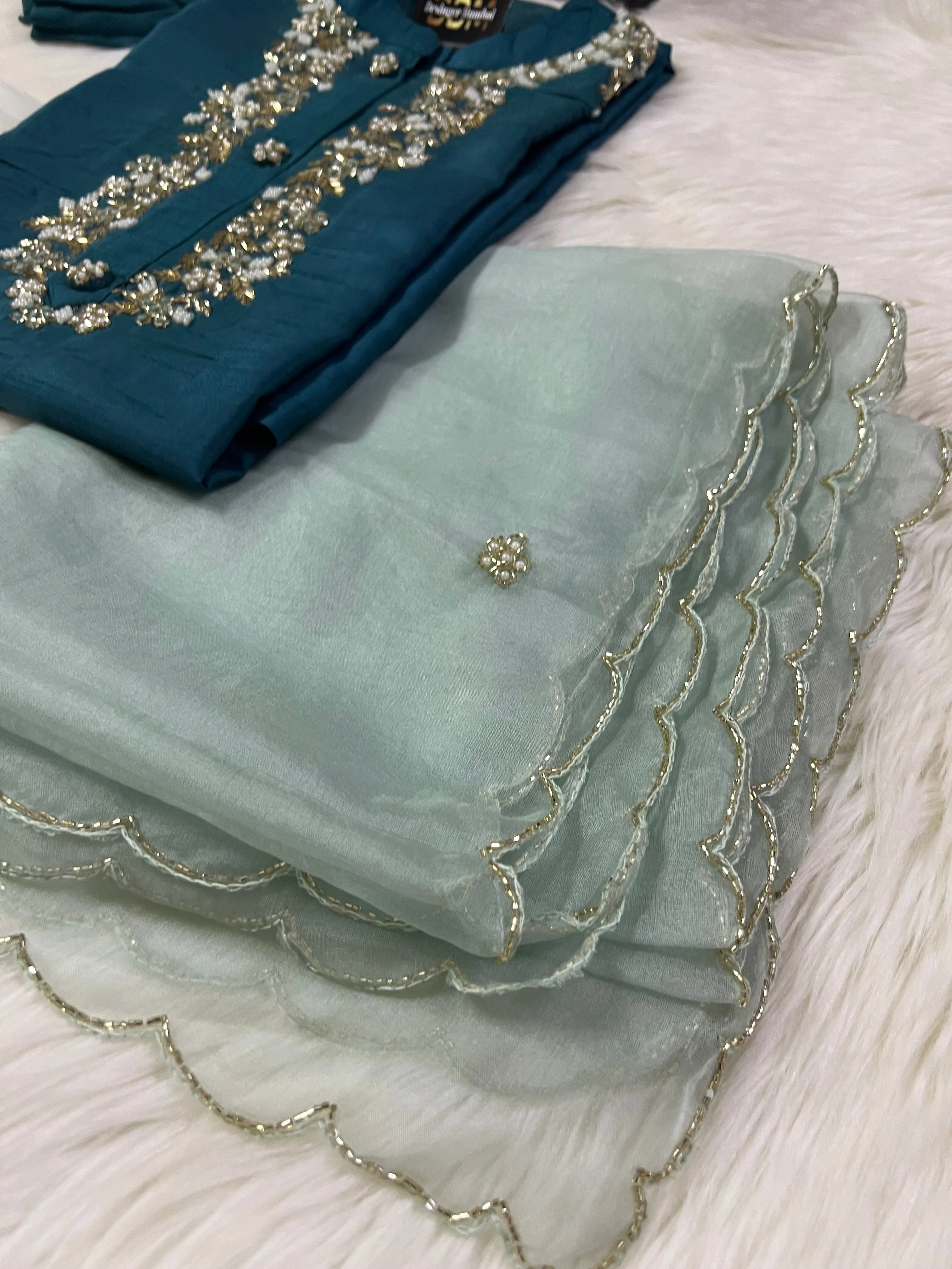 Maslin Designer Embroidery with Zardosi