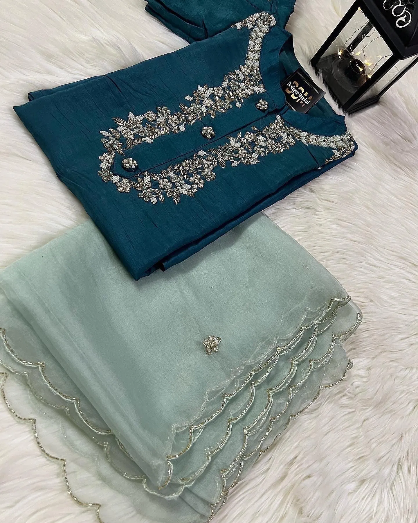 Maslin Designer Embroidery with Zardosi