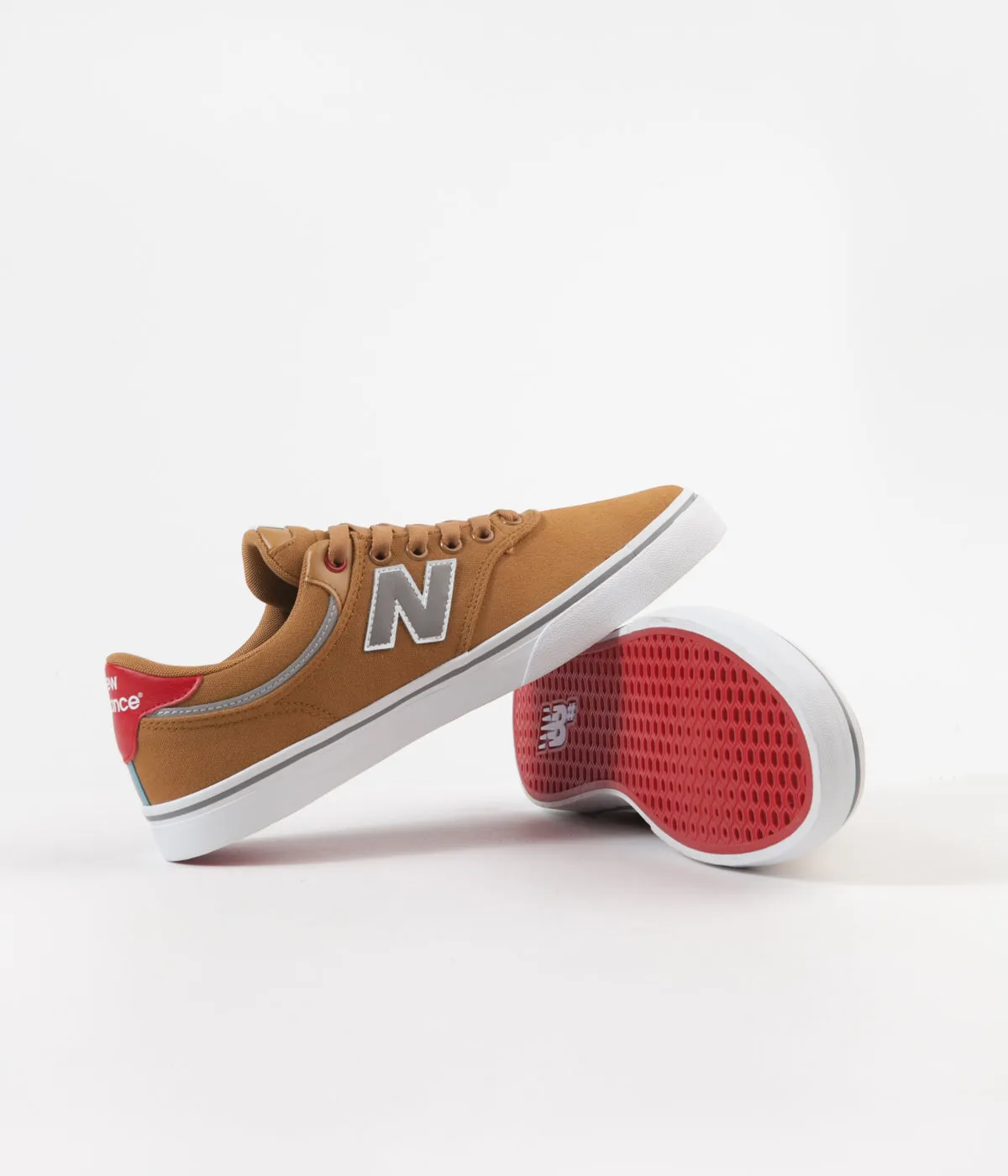 New Balance Numeric 255 Shoes - Brown / Red