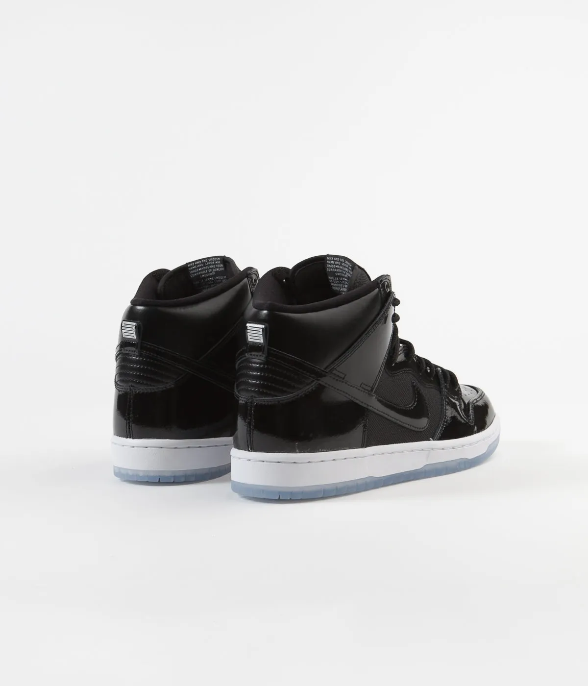 Nike SB Dunk High Pro Shoes - Black / Black - White - Varsity Royal