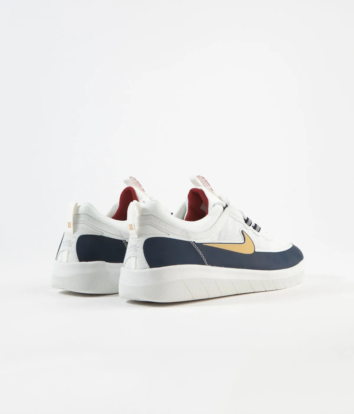 Nike SB Nyjah Free 2 Shoes - Obsidian / Club Gold - White - Obsidian