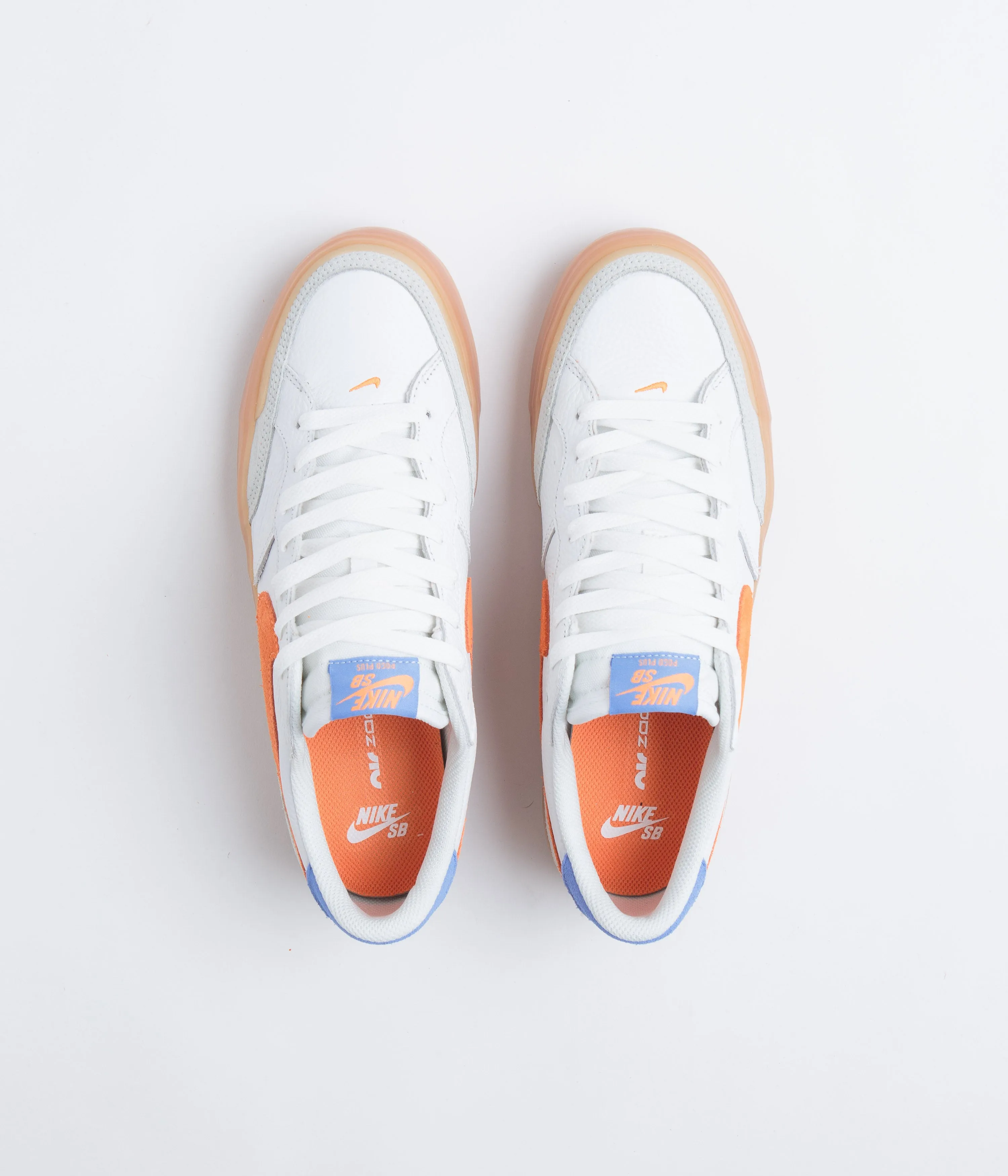 Nike SB Pogo Plus Premium Shoes - Summit White / Bright Mandarin