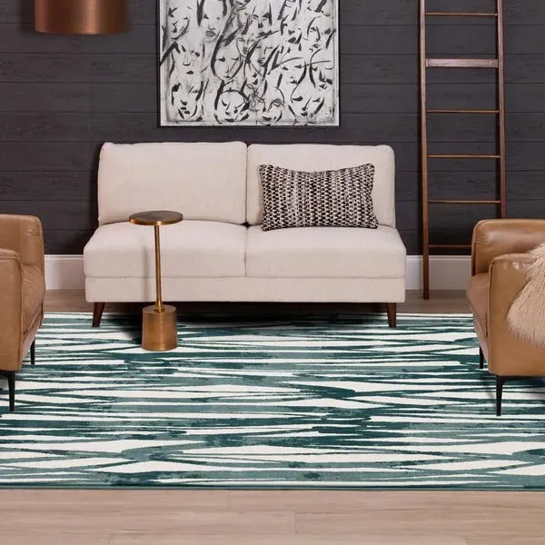 Rendition 92421 60140 Mezzo Mallard Green Rug