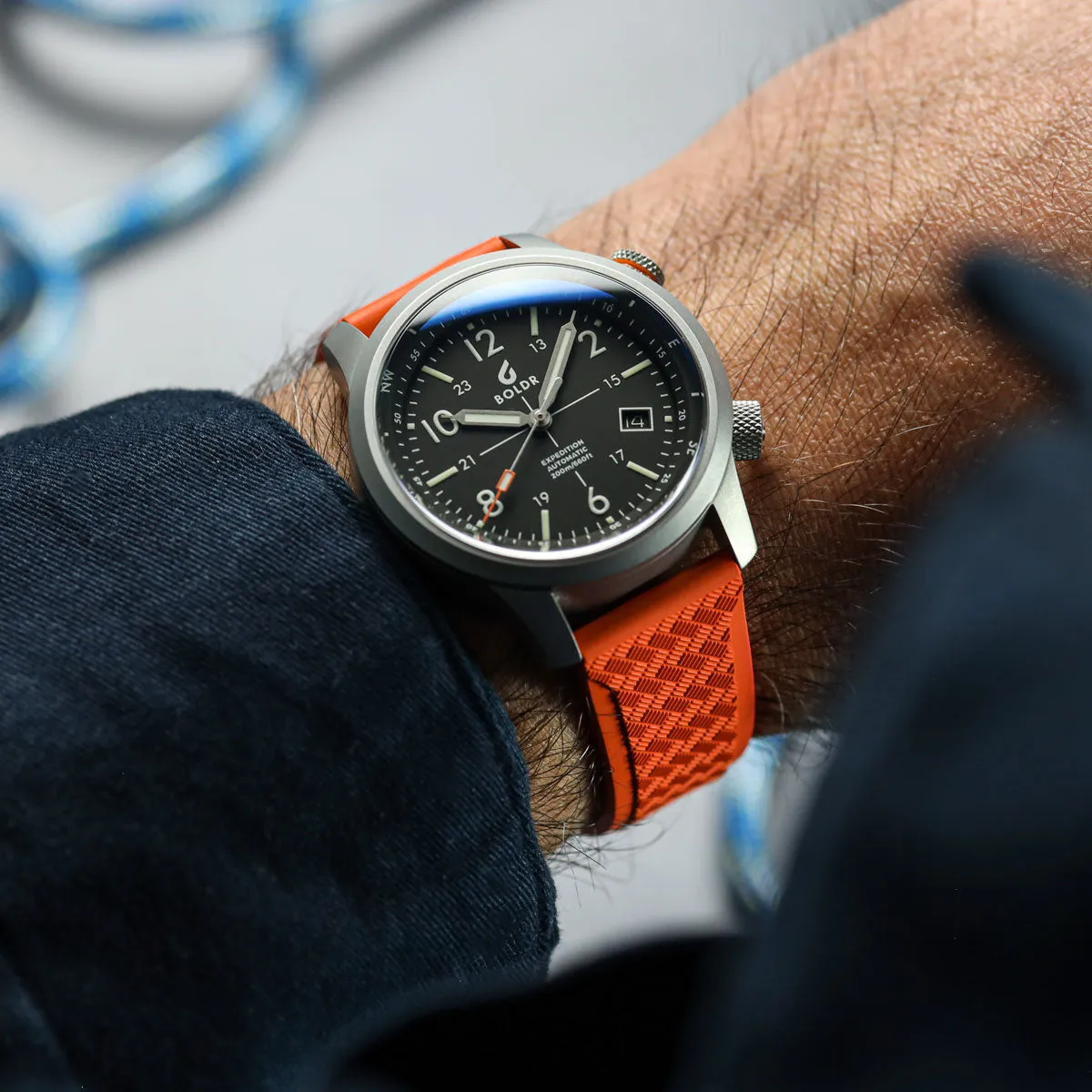 TitanFlex Rubber Watch Strap - Harbour Brown
