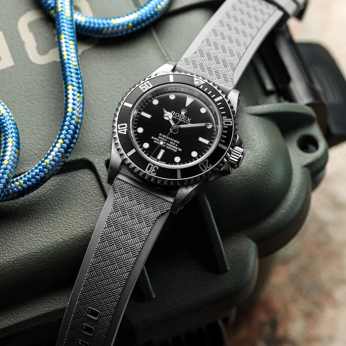 TitanFlex Rubber Watch Strap - Harbour Brown