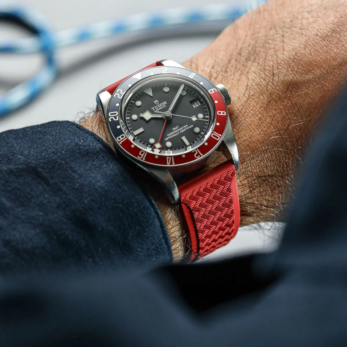 TitanFlex Rubber Watch Strap - Harbour Brown