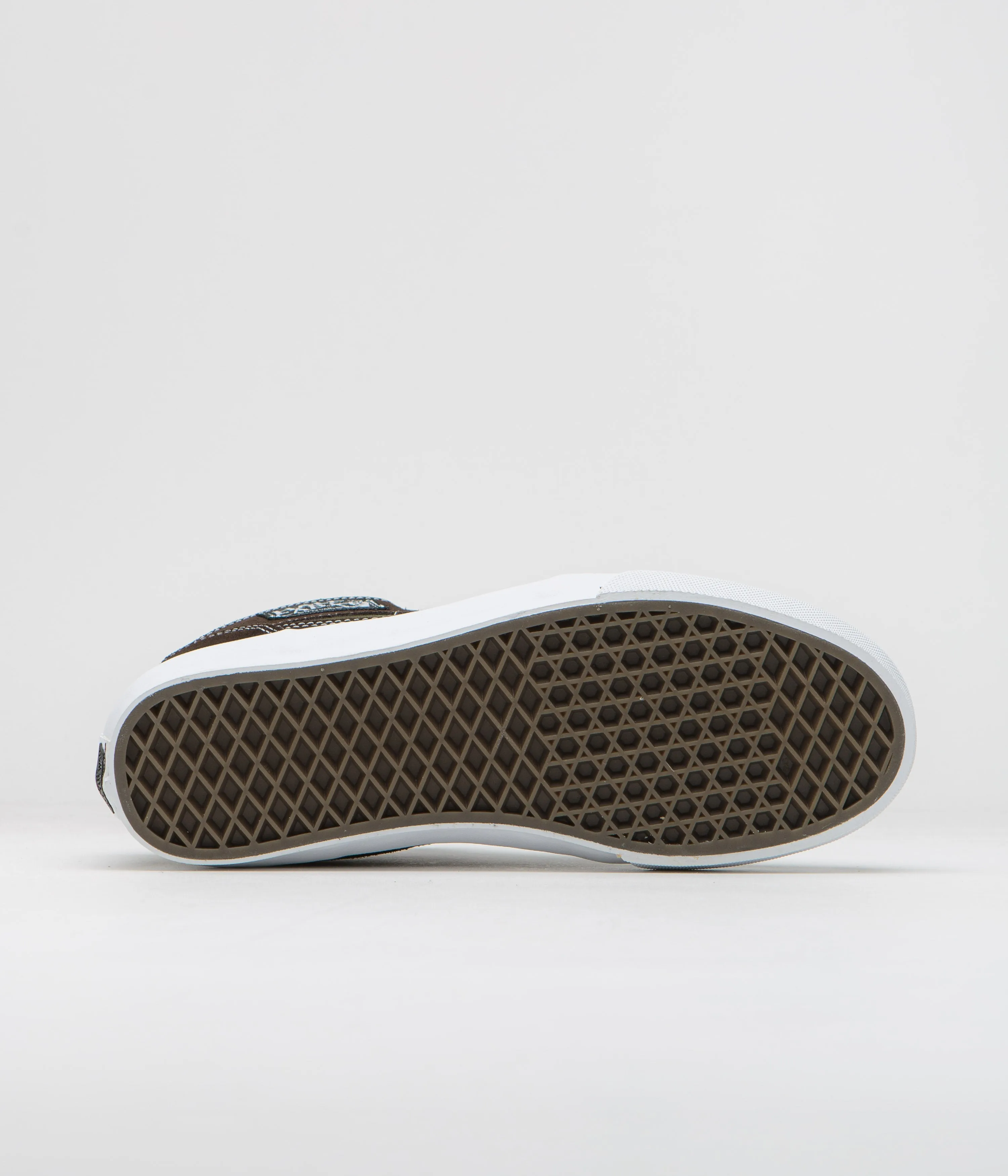 Vans Skate Half Cab '92 VCU Shoes - Dark Brown / White