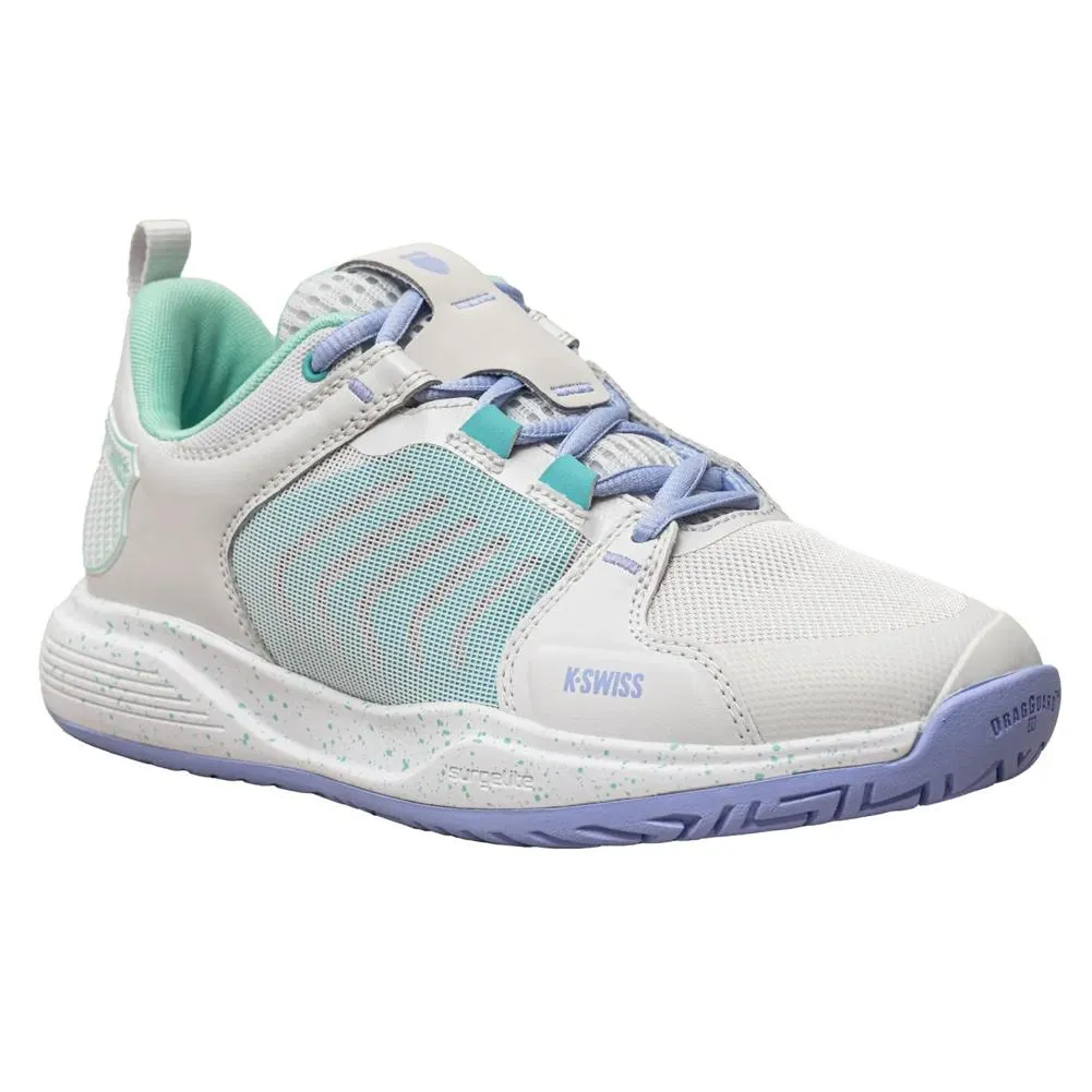 Women`s Ultrashot Team Tennis Shoes Nimbus Cloud and Neon Purple