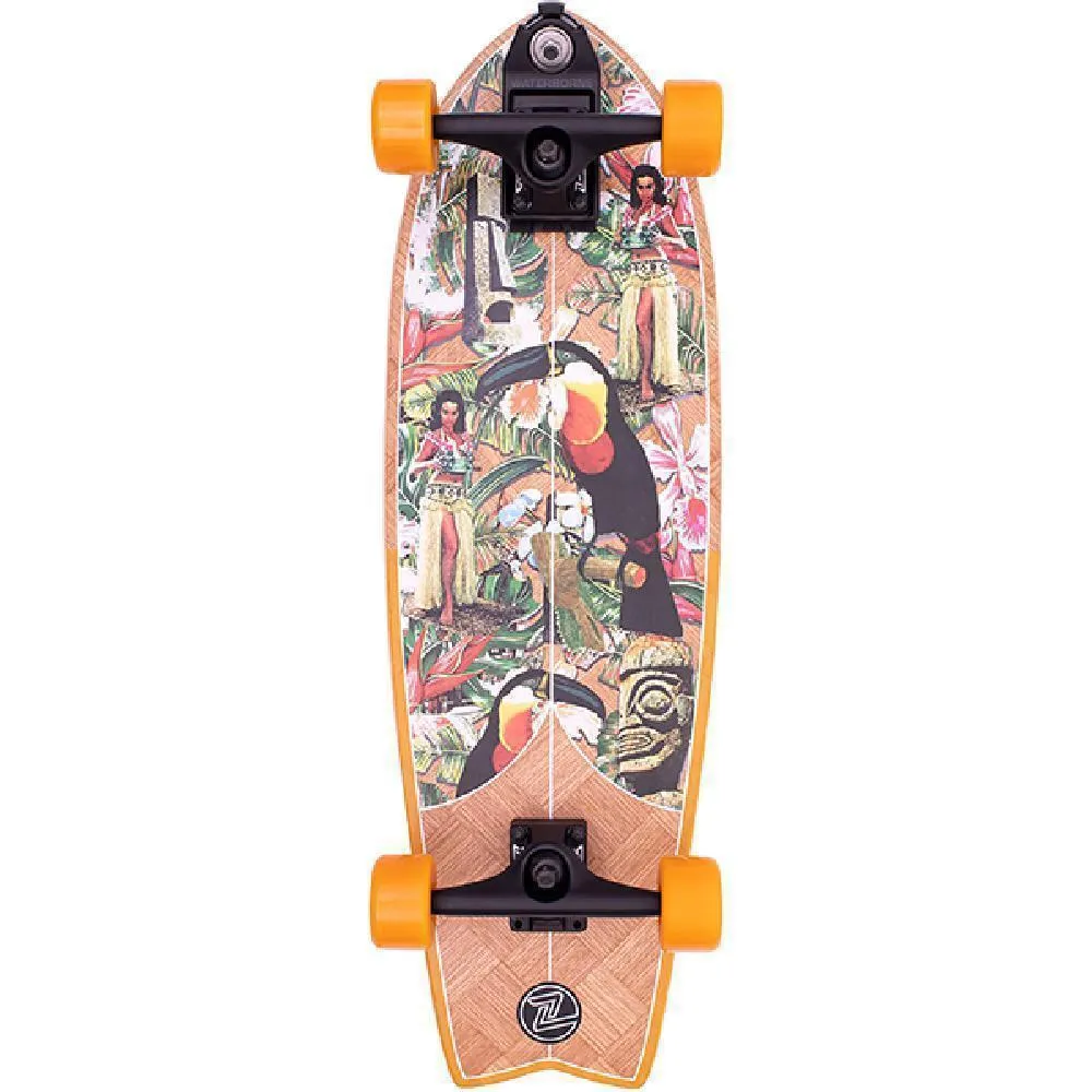Z-Flex 31" Surfskate Fish Banana Train Longboard Cruiser